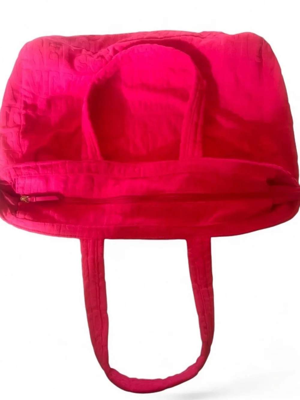 Victoria Secret bright pink terry cloth  tote